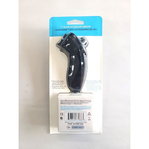 NEW NYKO Wii U Kama Controller Black  87105-A50, Use w/ Wii Nunchuk Ergonomic - Picture 2 of 4